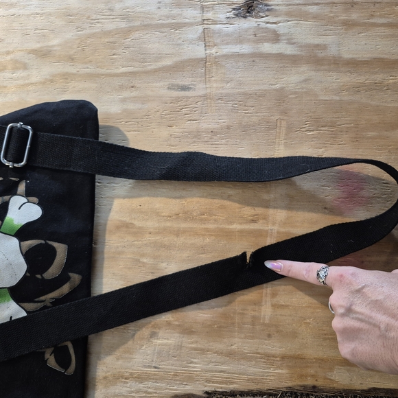 Vintage Ed Hardy Black Skull Tote/Messenger Bag - Picture 8 of 16